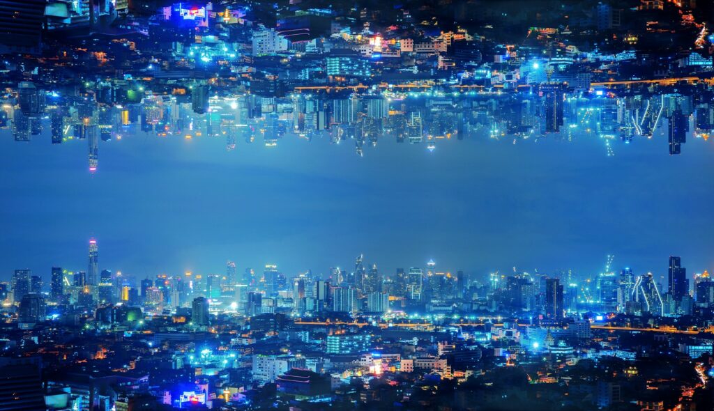 Bangkok Downtown. Thailand. Financial district and business in urban city in Asia.