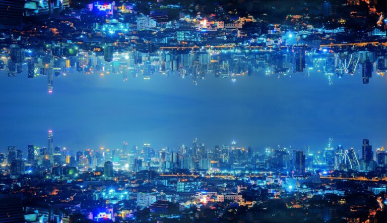Bangkok Downtown. Thailand. Financial district and business in urban city in Asia.